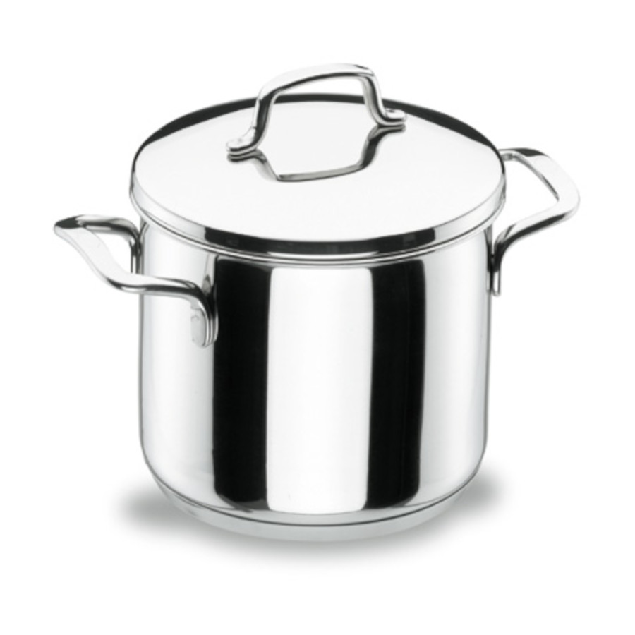 Olla Recta con Tapa Gourmet de Acero Inoxidable 18/10 90132 | Serie Gourmet | Ø 32 cm | 13,50 Litros | Apta Horno e Inducción