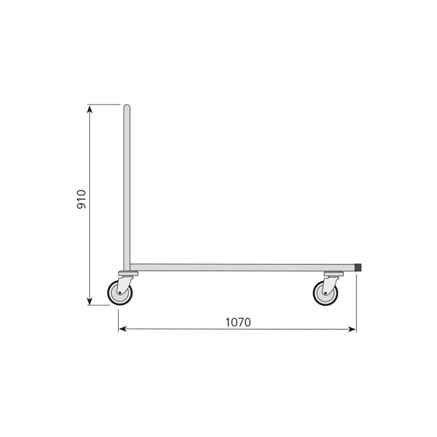 Carro Reforzado Edenox CR-1060 | Carga Máxima 300 kg | Acero Inox