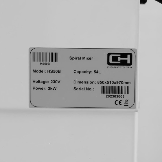 Amasadora espiral HS-50 | ClimaHostelería