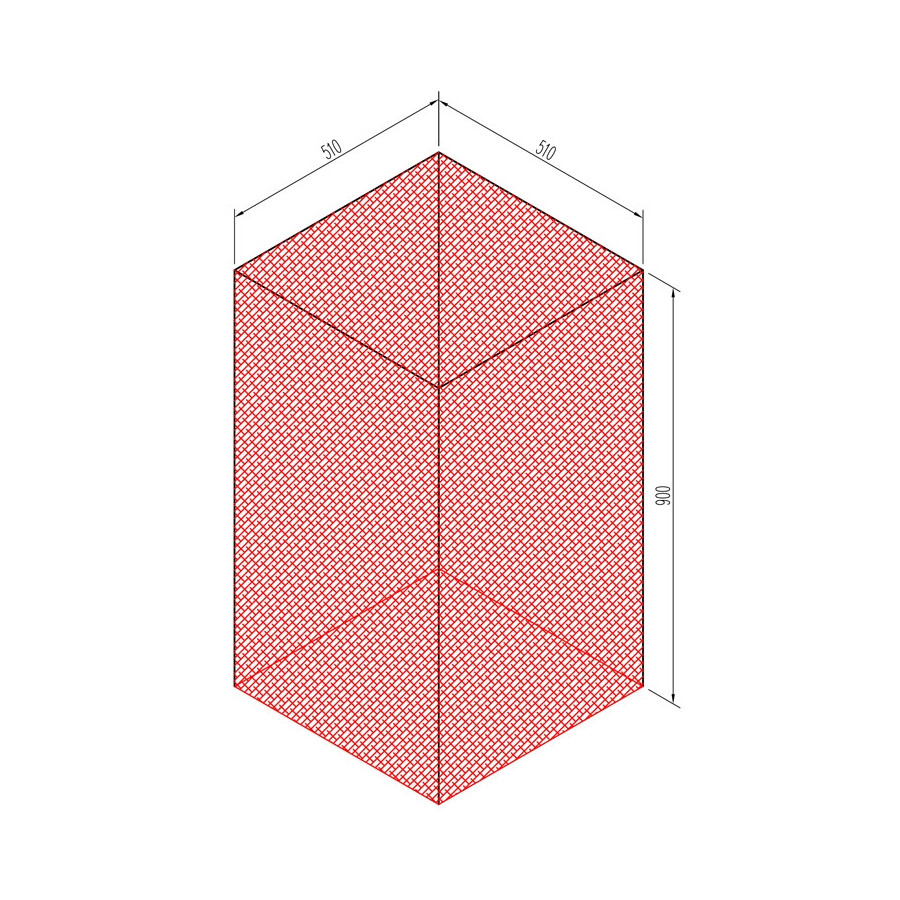 Funda de Protección Edenox FCC-55 | Carros Cestas 500x500 mm