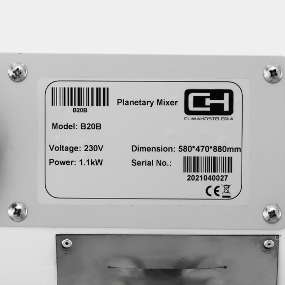 Amasadora planetaria B20B 20 L | ClimaHostelería