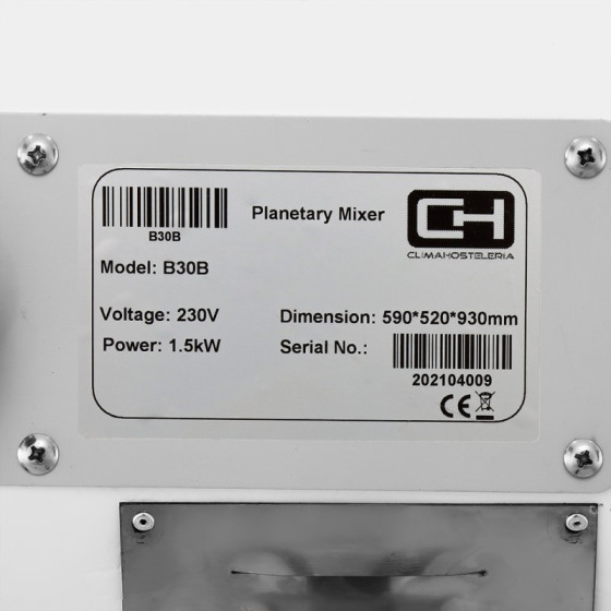 Amasadora planetaria B30B de 30 L | ClimaHostelería