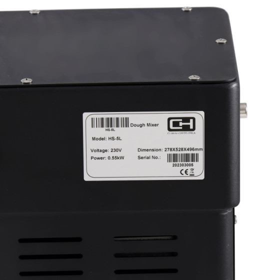 Amasadora espiral HS-5L 10 L | ClimaHostelería