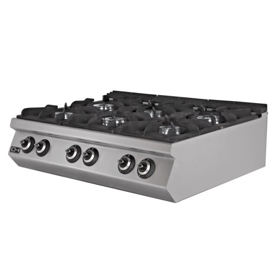 Cocina a gas 6 fuegos EMPPLS9KG030 | ClimaHostelería