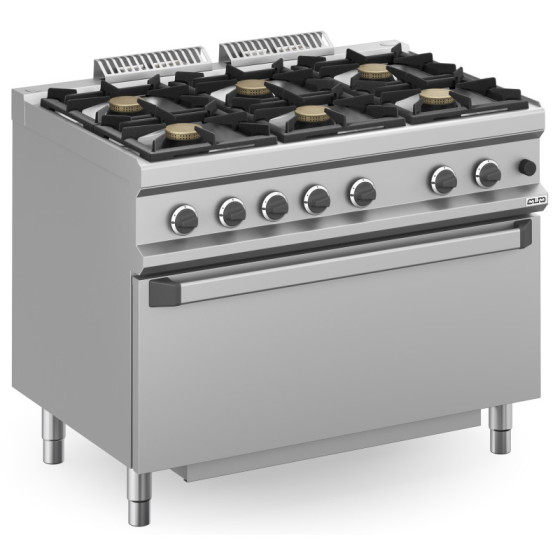 Cocina a gas MFB711FGMXL con horno | ClimaHostelería