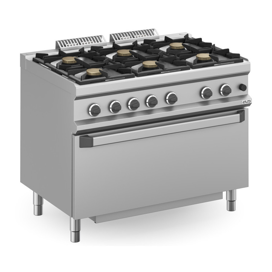 Cocina a gas MFB711FGMXL con horno | ClimaHostelería