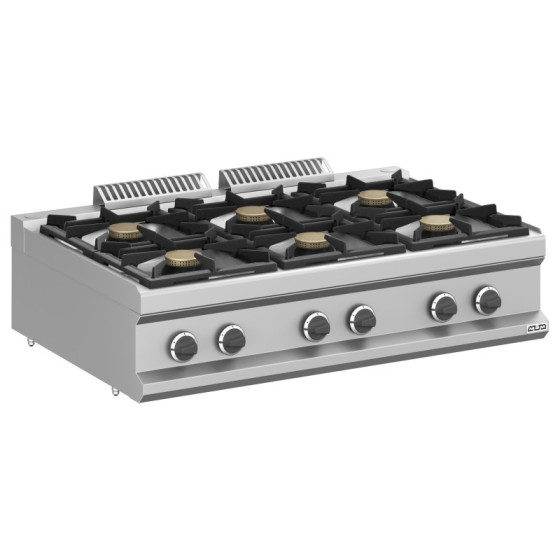 Cocina a gas MFB711TXL de 6 fuegos | ClimaHostelería
