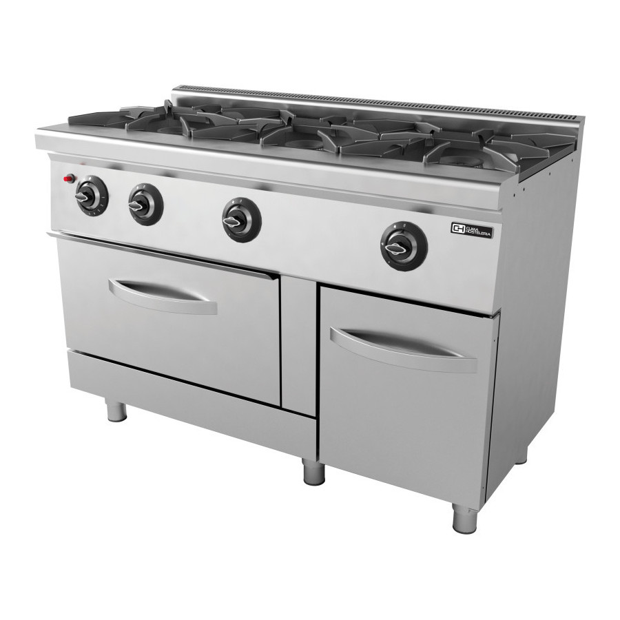 Cocina a gas con horno EMP6KG031 | ClimaHostelería