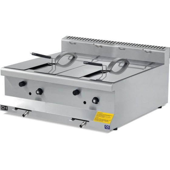 Freidora a gas EMP6FG020 10+10 L | ClimaHostelería