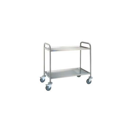 Carro de Servicio Edenox CE / CER | Acero Inox AISI-304 | 2 Estantes