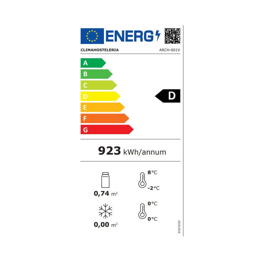 Armario refrigerado ARCH-601V | ClimaHostelería