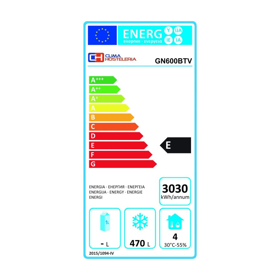 Armario de congelados GN600BTV | ClimaHostelería