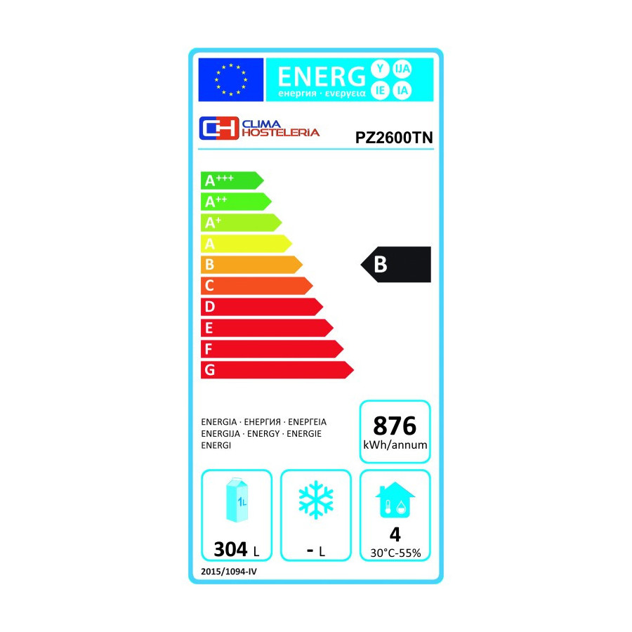Mesa refrigerada PZ2600TN | ClimaHostelería