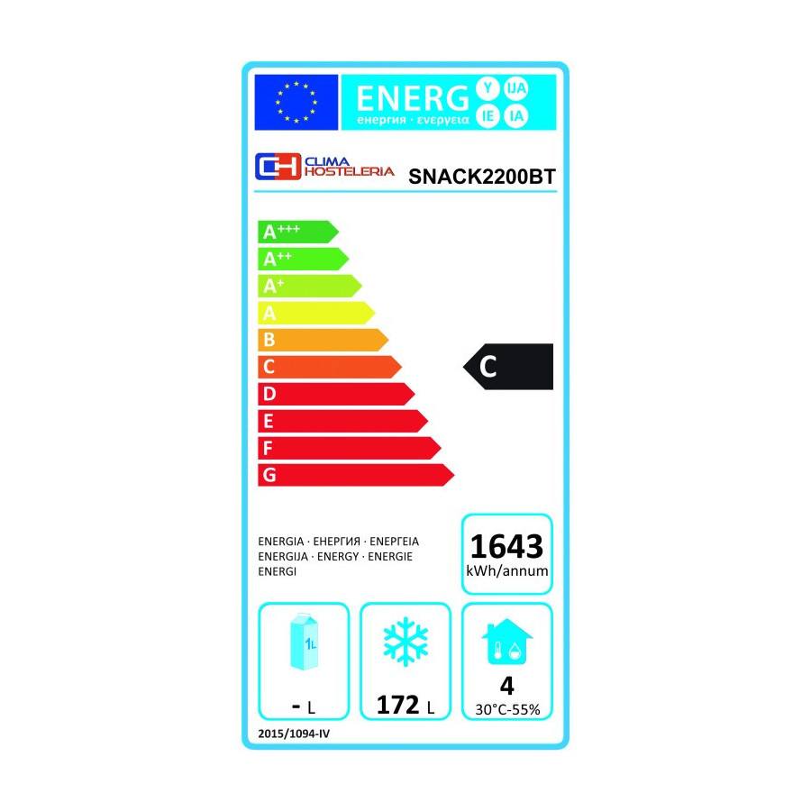 Mesa de congelados SNACK2200BT | ClimaHostelería