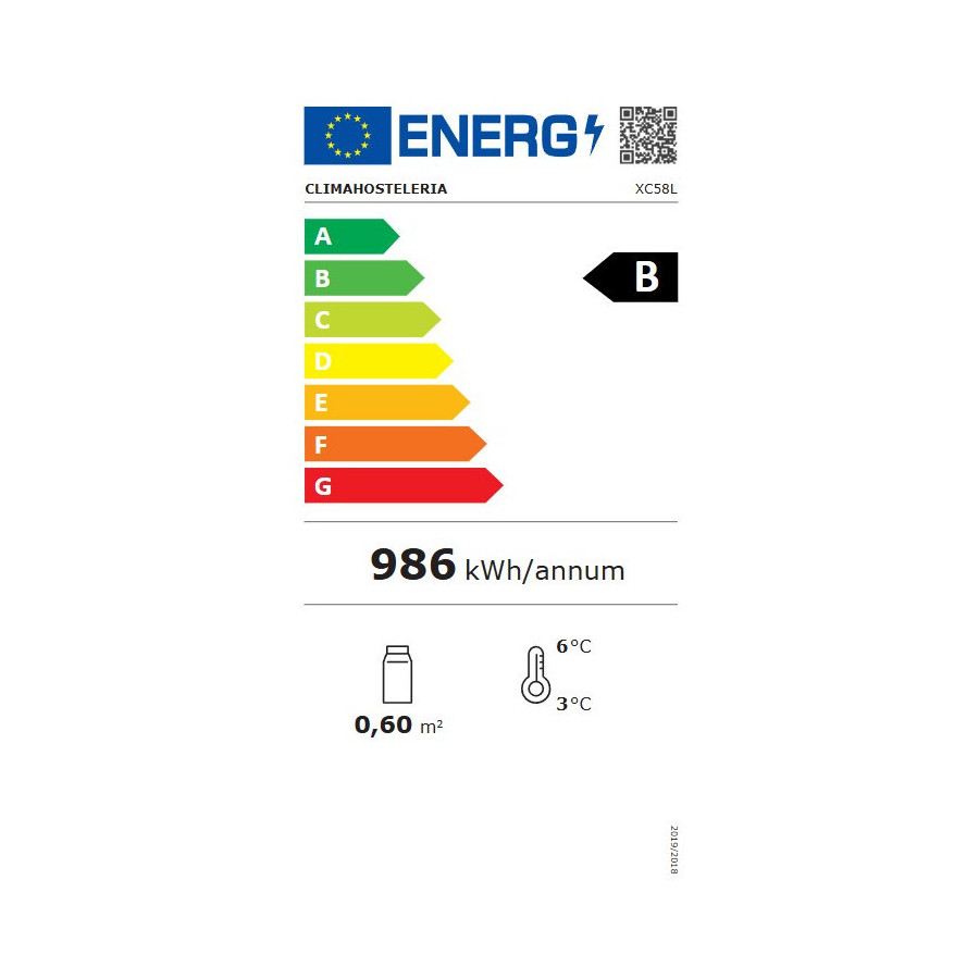 Expositor refrigerado XC58L-B | ClimaHostelería