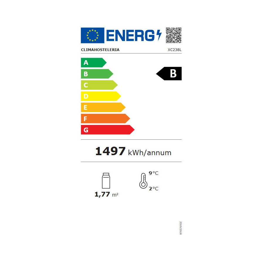 Expositor refrigerado XC238L-B | ClimaHostelería