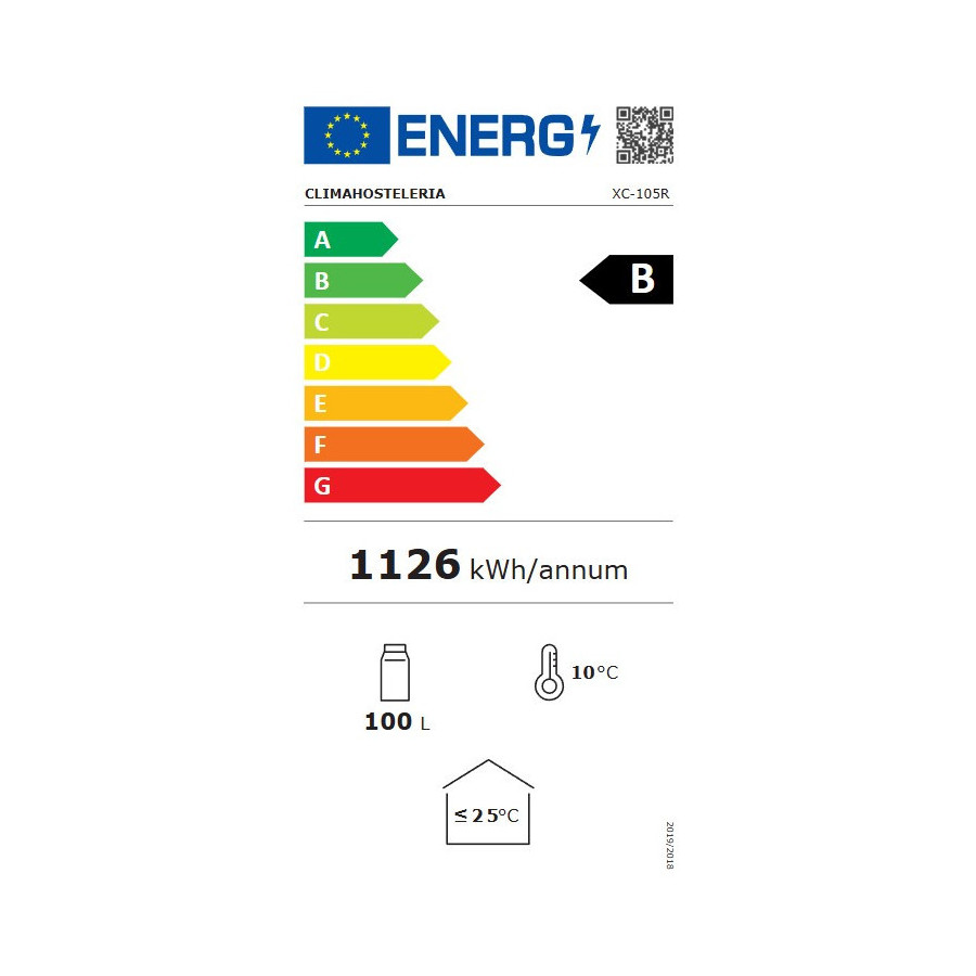 Vitrina refrigerada XC105R | ClimaHostelería