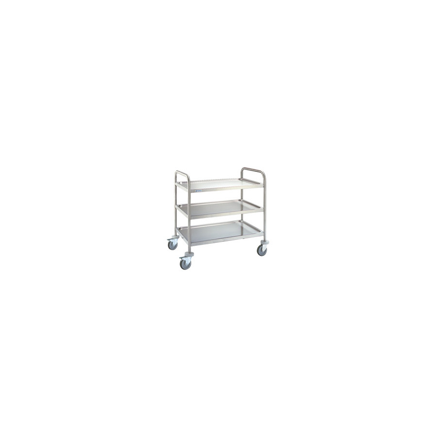 Carro de Servicio Edenox 3 Estantes | CE / CER | Inox AISI-304