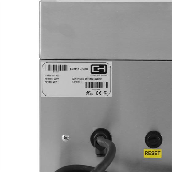 Plancha eléctrica EG-360 | ClimaHostelería