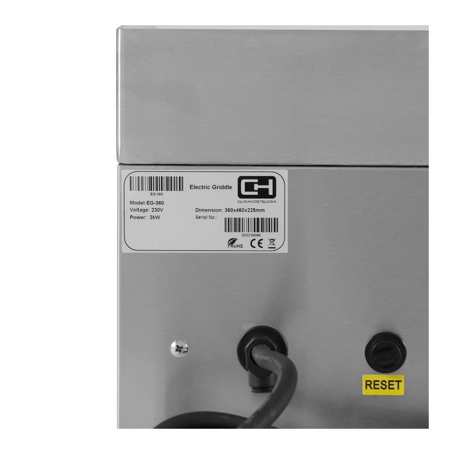 Plancha eléctrica EG-360 | ClimaHostelería
