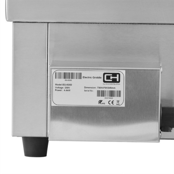 Plancha eléctrica EG-820D | ClimaHostelería