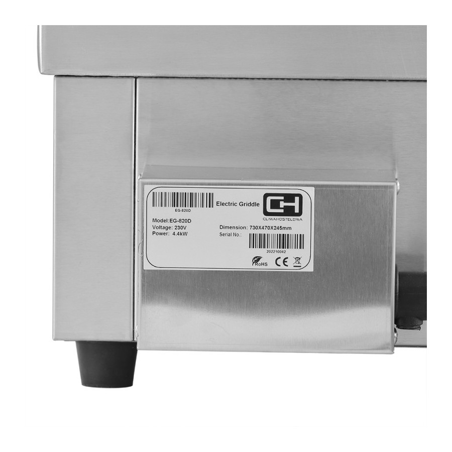 Plancha eléctrica EG-820D | ClimaHostelería