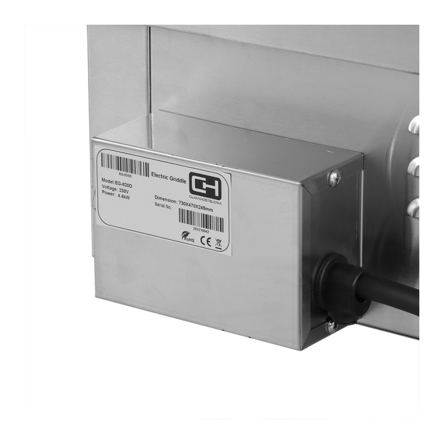 Plancha eléctrica EG-820D | ClimaHostelería