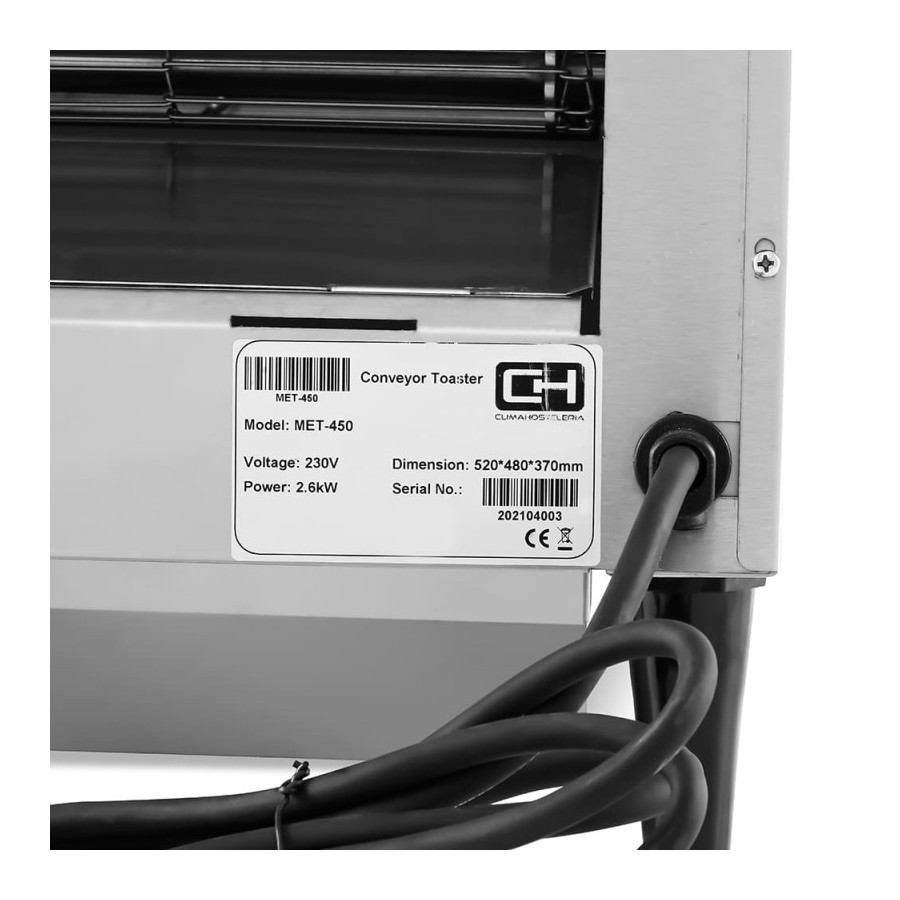 Tostador de cinta MET-450 | ClimaHostelería