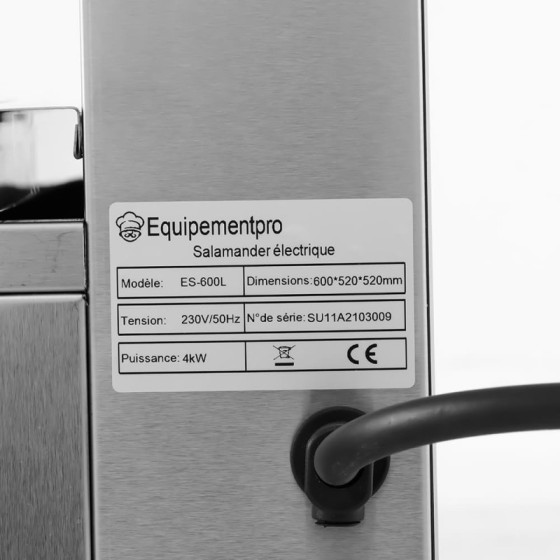 Salamandra eléctrica elevable ES-600L | ClimaHostelería