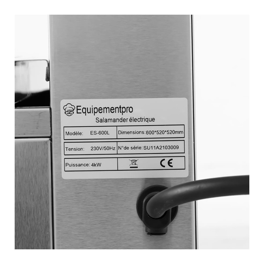 Salamandra eléctrica elevable ES-600L | ClimaHostelería