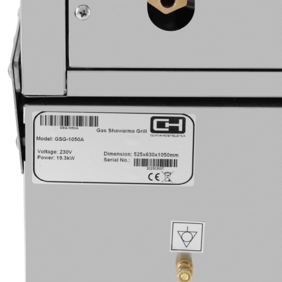 Asador de kebab GSG-1050A | ClimaHostelería