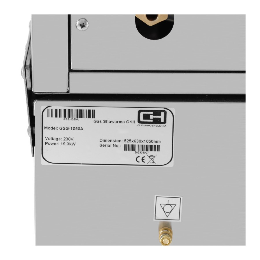 Asador de kebab GSG-1050A | ClimaHostelería