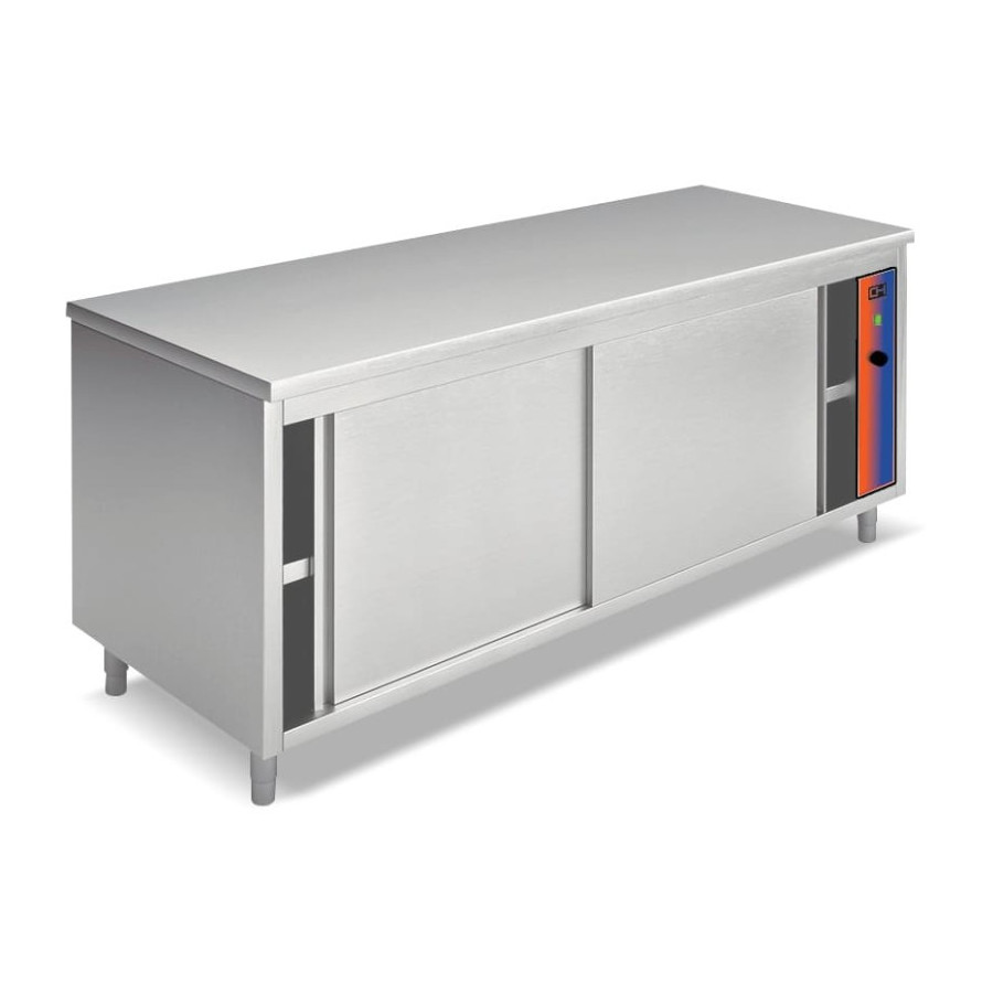 Mesa caliente acero inoxidable EMPIDP7120I | ClimaHostelería