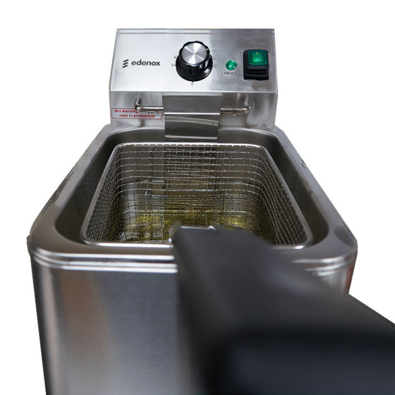 Freidora Eléctrica de Sobremesa Edenox TF | 4L, 8L y 10L | Inox