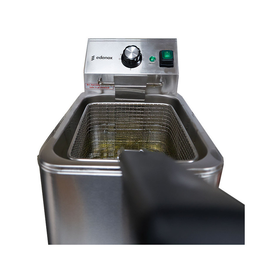 Freidora Eléctrica de Sobremesa Edenox TF | 4L, 8L y 10L | Inox