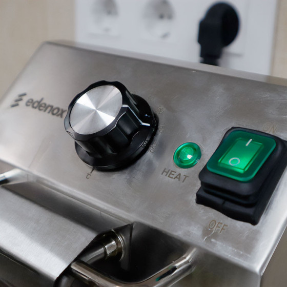 Freidora Eléctrica de Sobremesa Edenox TF | 4L, 8L y 10L | Inox