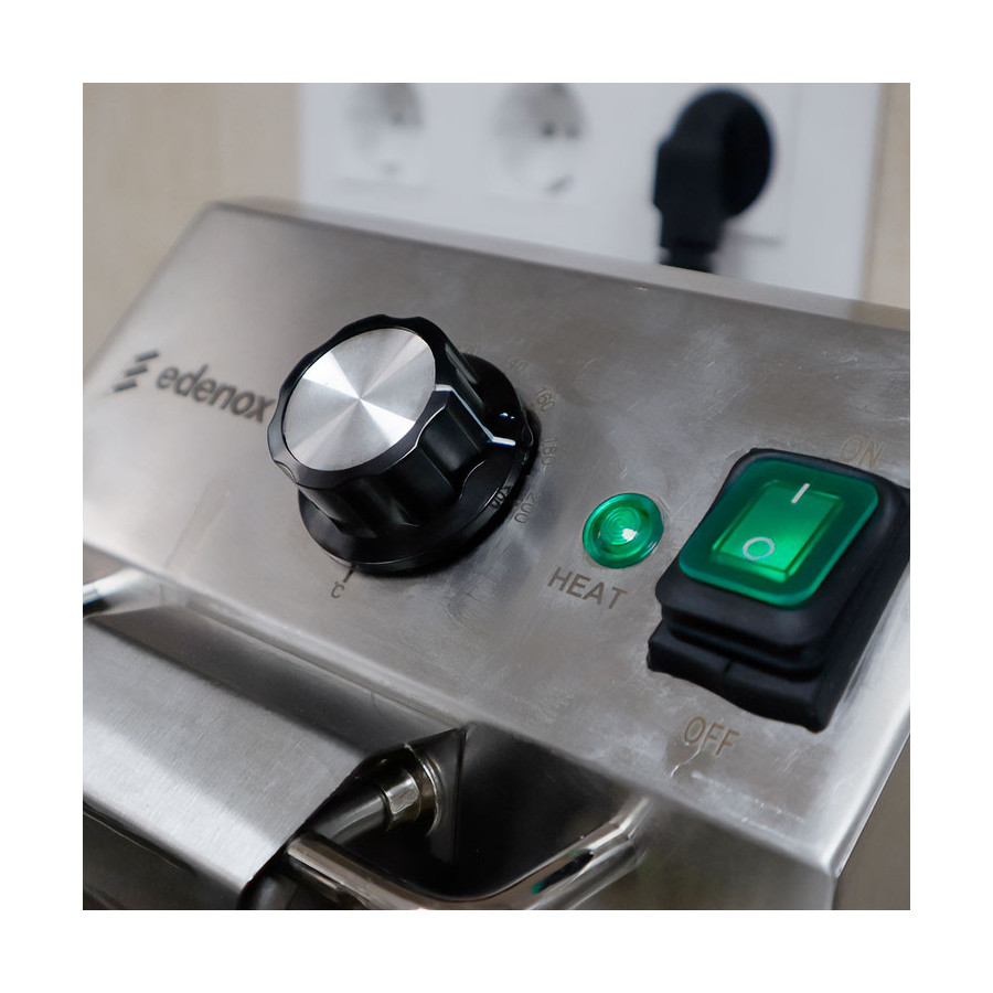 Freidora Eléctrica de Sobremesa Edenox TF | 4L, 8L y 10L | Inox