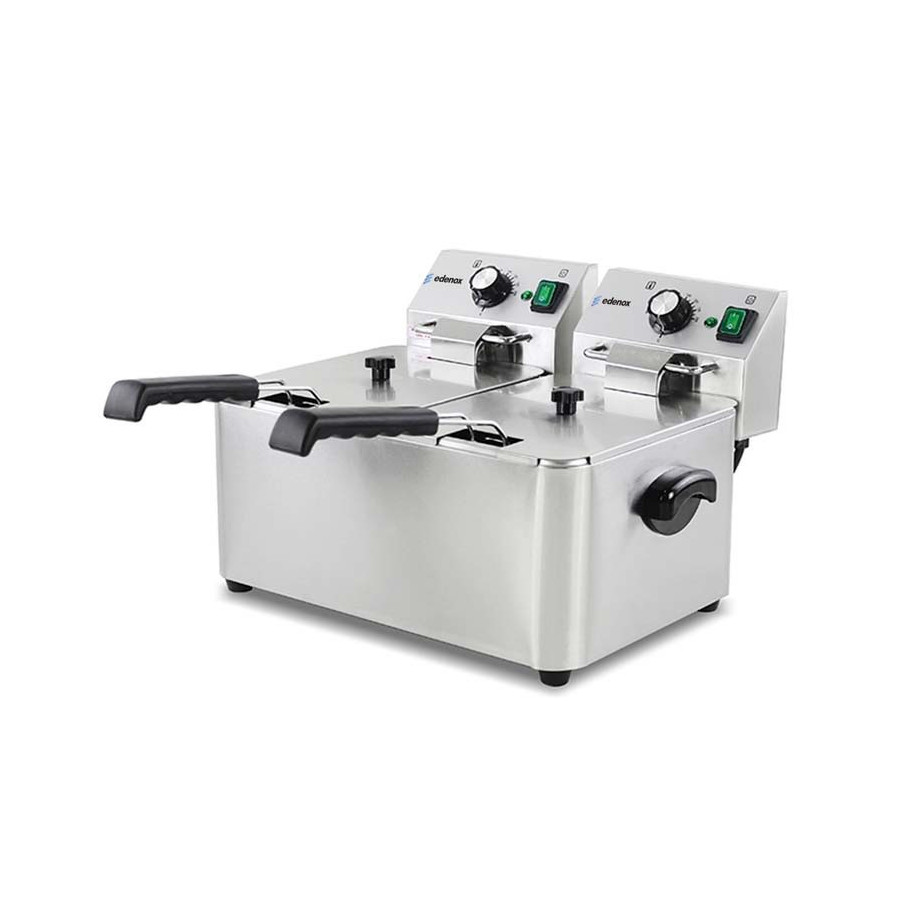 Freidora Eléctrica Doble Edenox TF-D | 4+4L, 8+8L y 10+10L