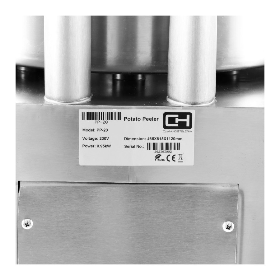Peladora de patatas PP-20 | ClimaHostelería