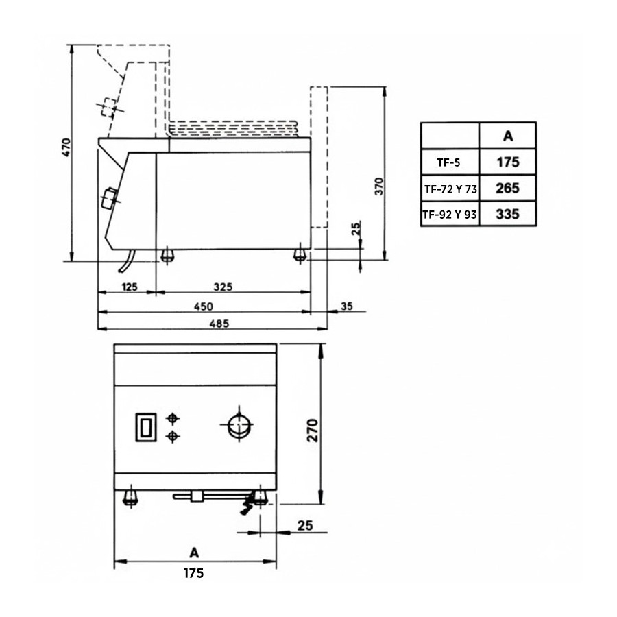 Freidora Profesional Edenox TF | Inox AISI-304 | 4L, 6L y 8L