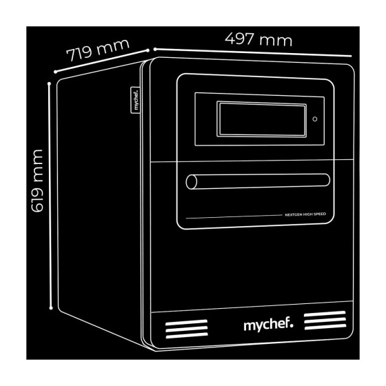 Horno de Cocción Acelerada Mychef Quick Wave 2XL | 5.7kW | Trifásico