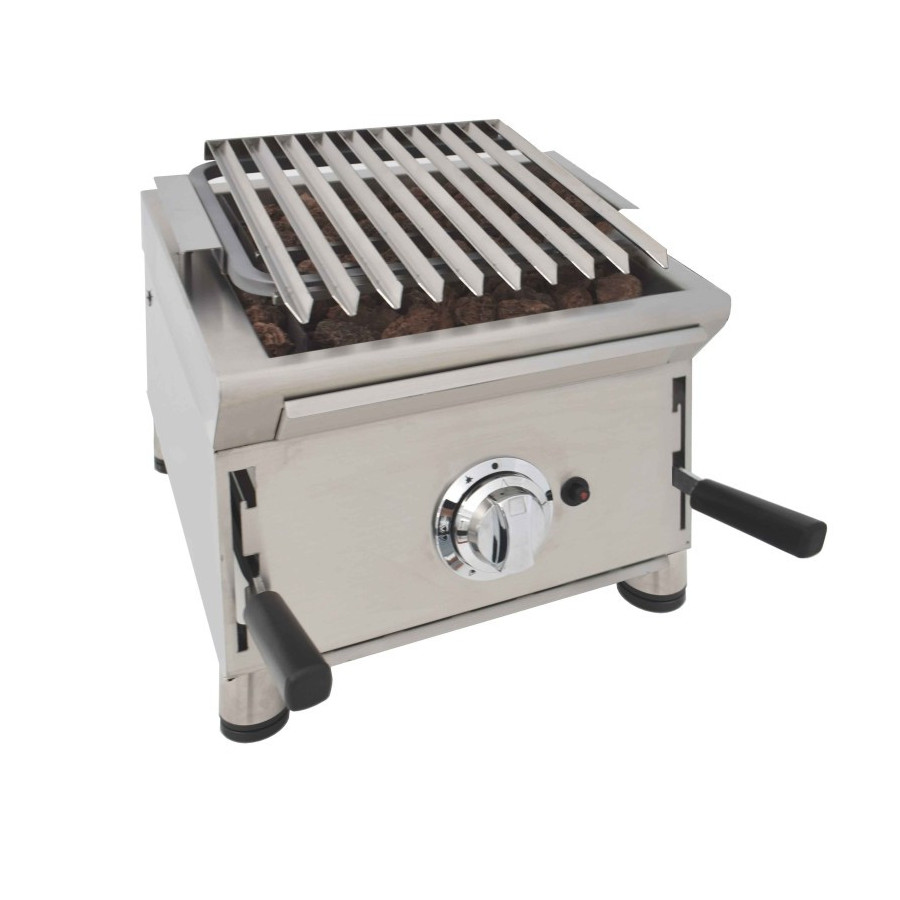 Arilex 40BAR | Barbacoa a gas con piedra volcánica