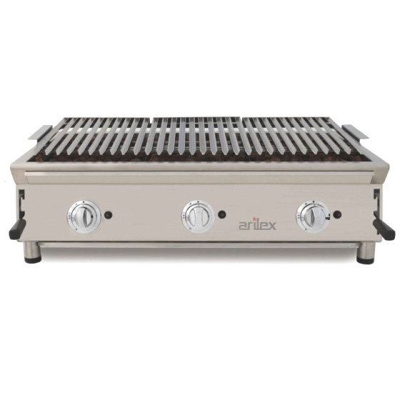 Barbacoa a gas Arilex 100BAR con piedra volcánica