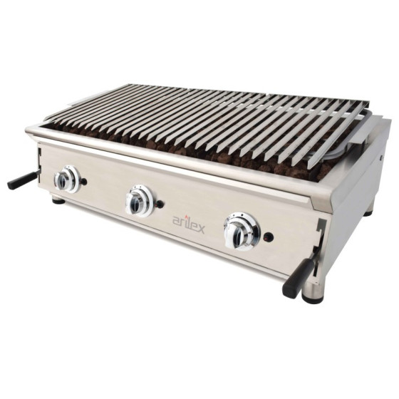 Barbacoa a gas Arilex 100BAR con piedra volcánica