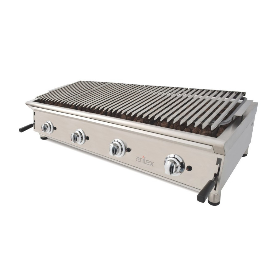Barbacoa a gas Arilex 130BAR con piedra volcánica
