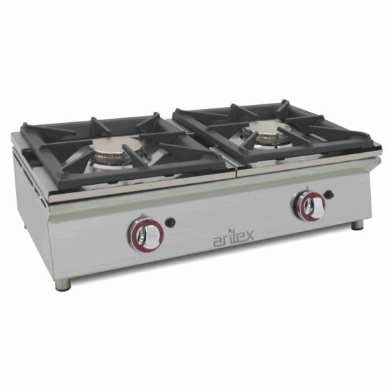 Arilex 80CGN Cocina a gas sobremostrador de 2 fuegos