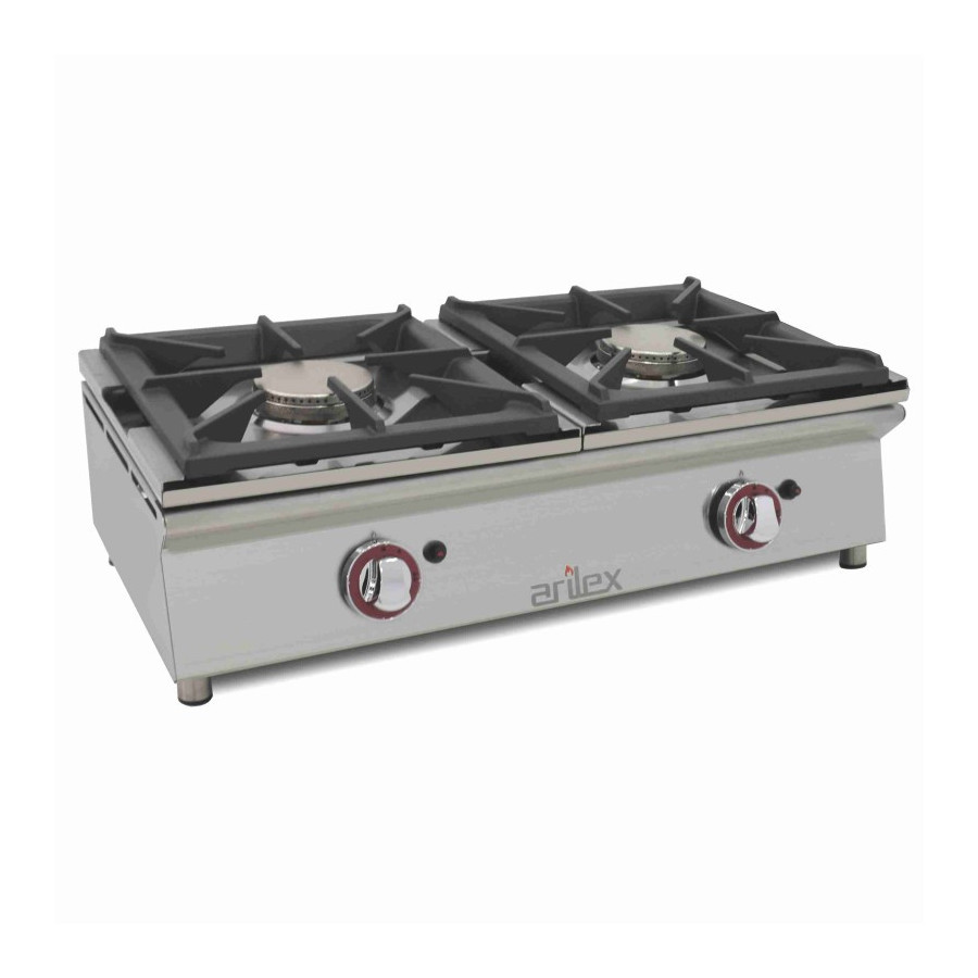Arilex 80CGN Cocina a gas sobremostrador de 2 fuegos