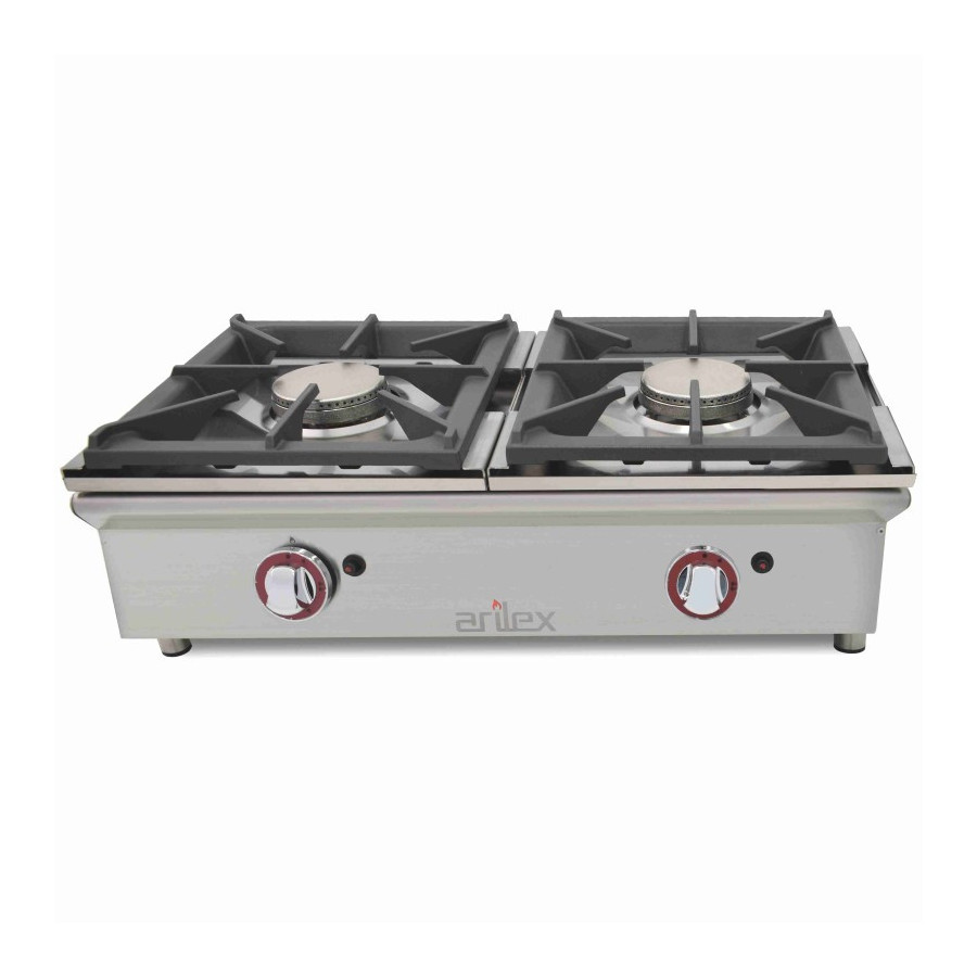 Arilex 80CGN Cocina a gas sobremostrador de 2 fuegos