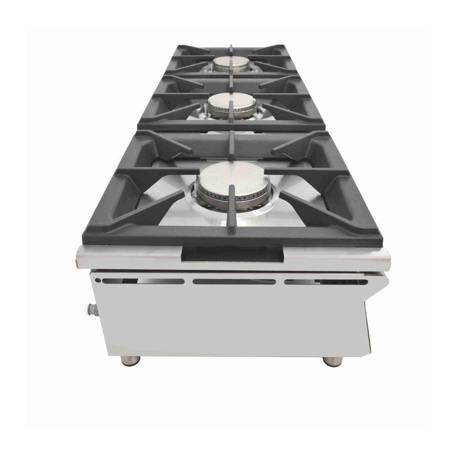 Arilex 120CGN Cocina a gas sobremostrador 3 fuegos