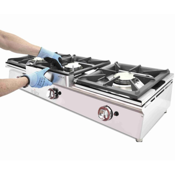 Arilex 120CGN Cocina a gas sobremostrador 3 fuegos